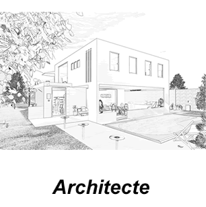 Architecte - Esquisse de villa d'architecte