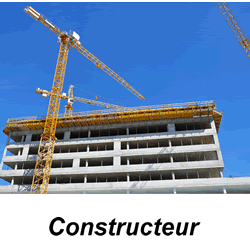 Constructeur - Immeuble en construction