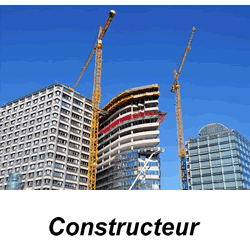 Constructeur - Immeuble en construction